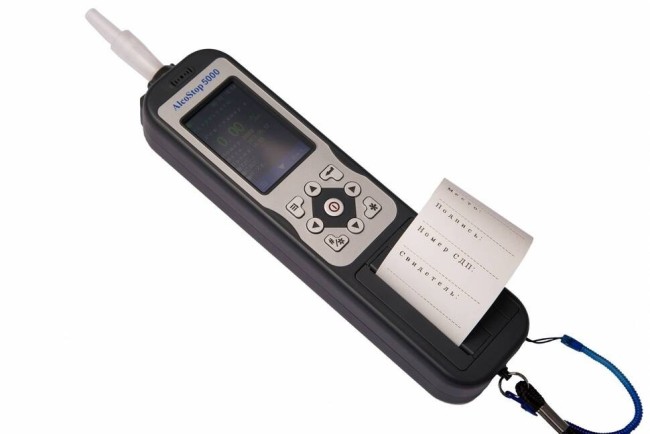 Алкотестер Alcostop 5000 с сертификатом о поверке Алкотестер Alcostop 5000 с сертификатом о поверке